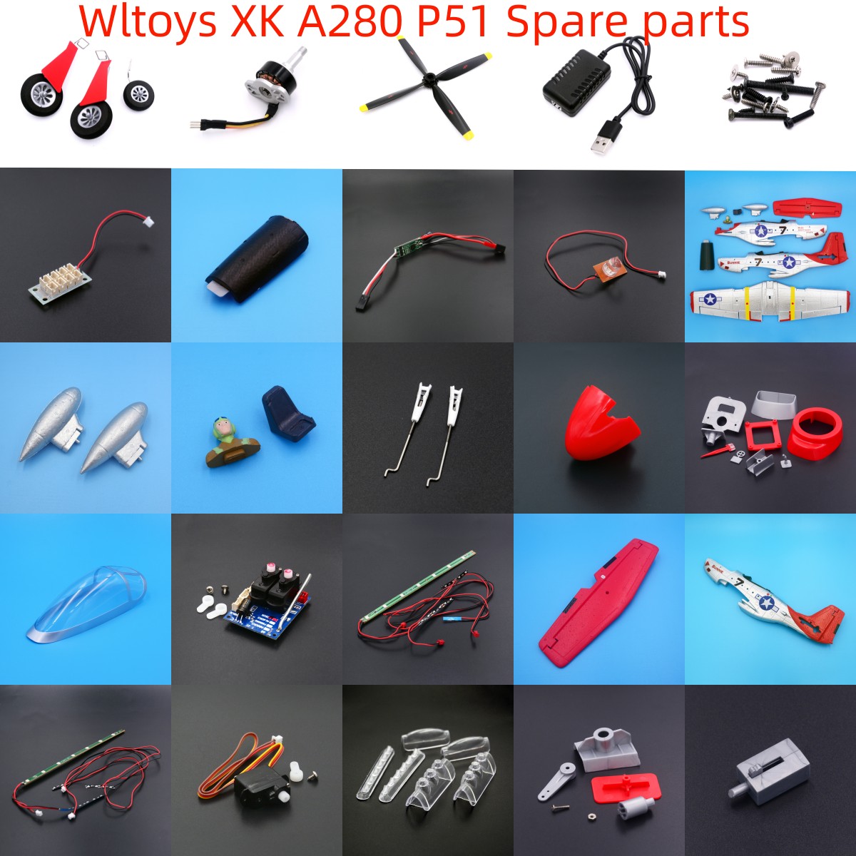Drone Racing Flag - Wltoys XK A280 P51 RC Aircraft
