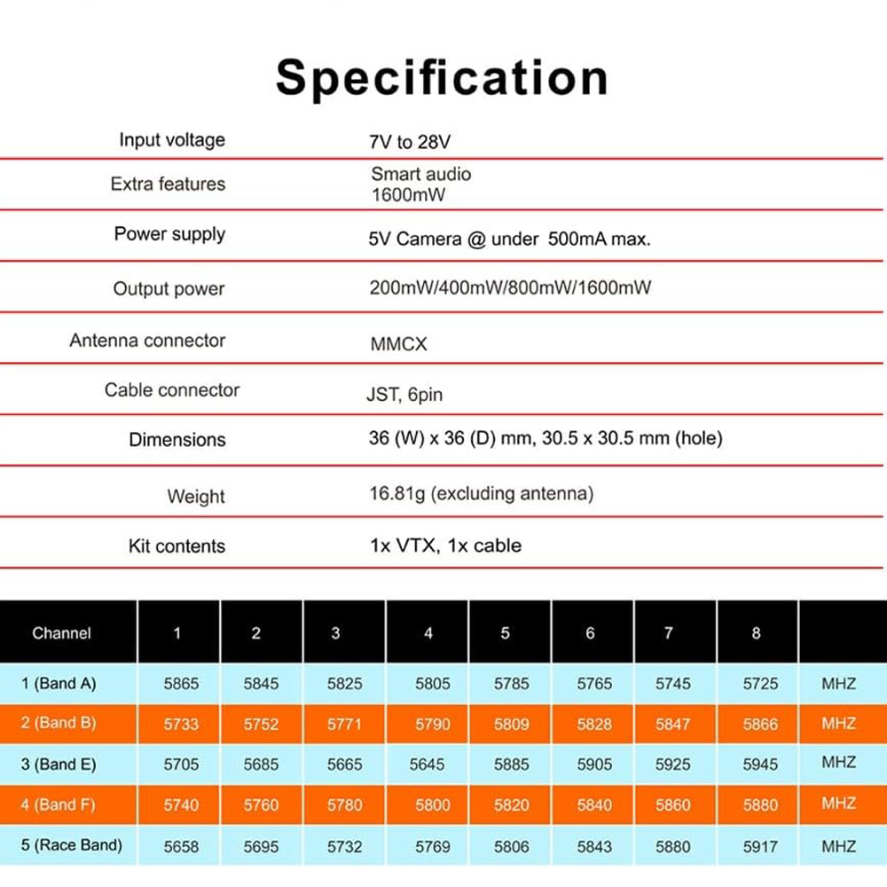 AKK 5.8G Long Range VTX FPV Tr - Drone Racing Vtx 评论和价格