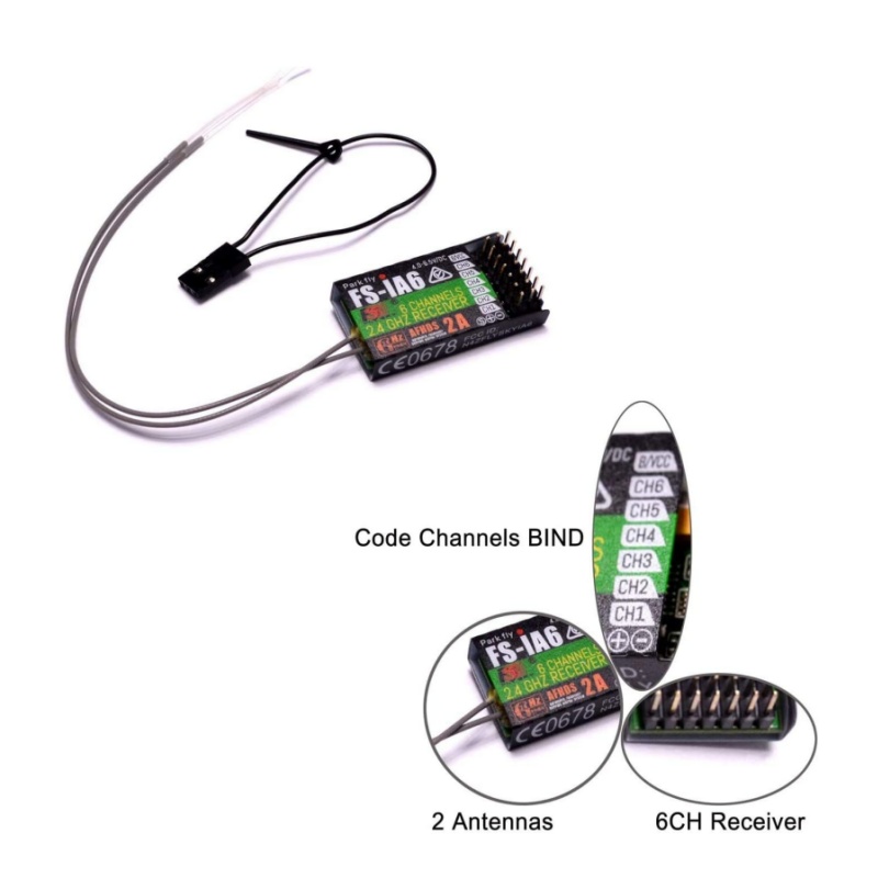 Flysky FS-IA6 Receiver 6CH Dua - Drone Racing Receiver 评论和价格