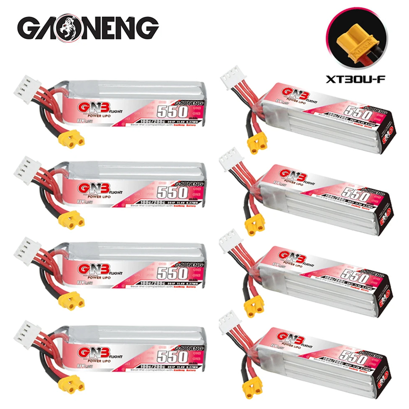 GNB HV 11.4V 550mAh 100C/200C  - Drone Racing Battery 评论和价格