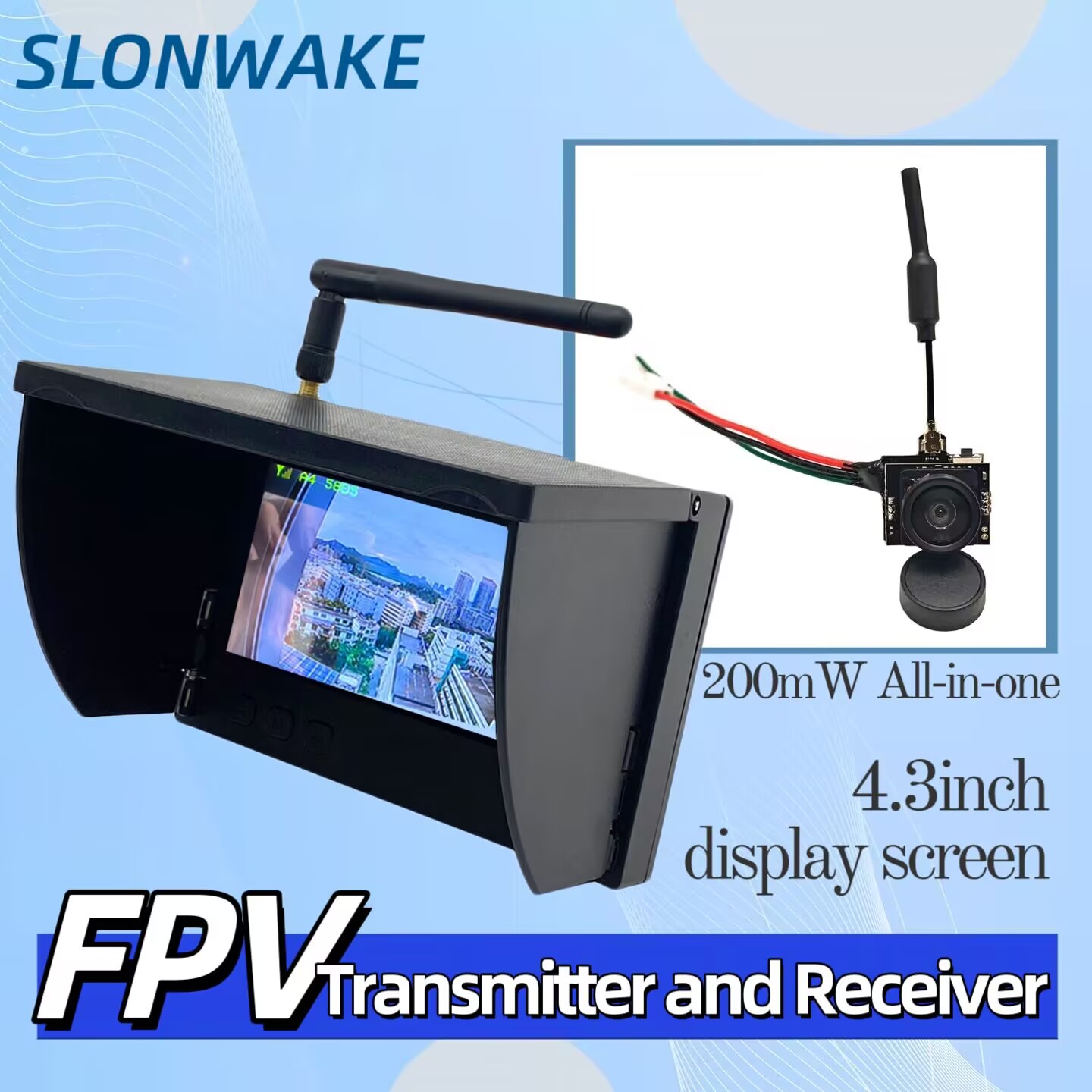 SLONWAKE 5.8G Analog Video Tra - Drone Racing Camera 评论和价格