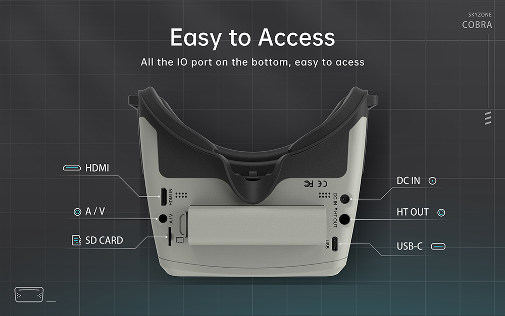 SKYZONE Cobra SD X V4 FPV Vide - Drone Racing Goggles 评论和价格