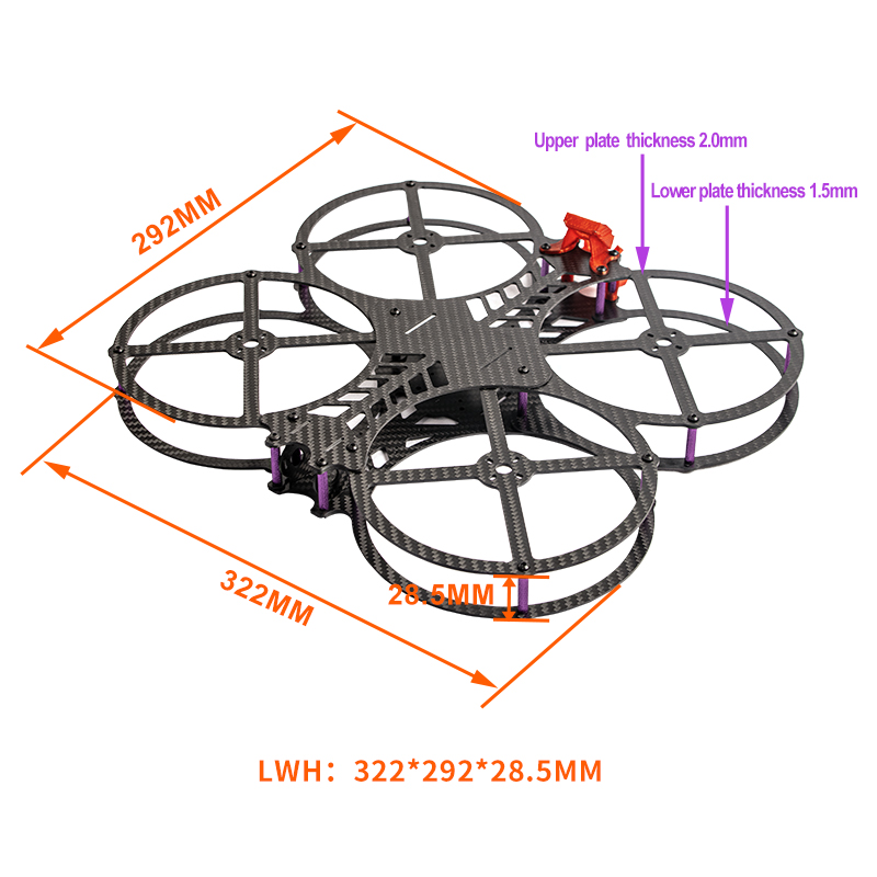 NEW 5 inch AOS Cine O5 EVO V1. - Drone Racing Frame 评论和价格